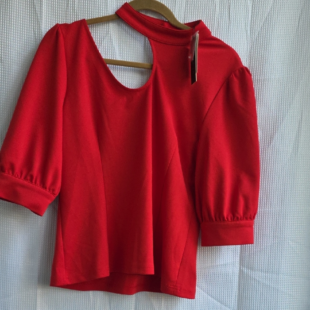 Elegant Red Women's Top